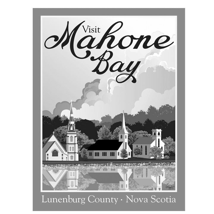 Destination Art - Visit Mahone Bay Black and White